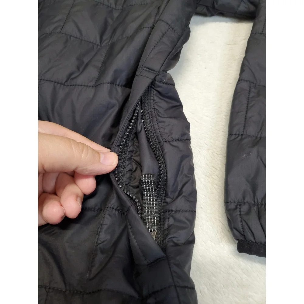 Patagonia Nany Puff Black Puffer Jacket Boys Kids 12 Basic Classic Winter Logo